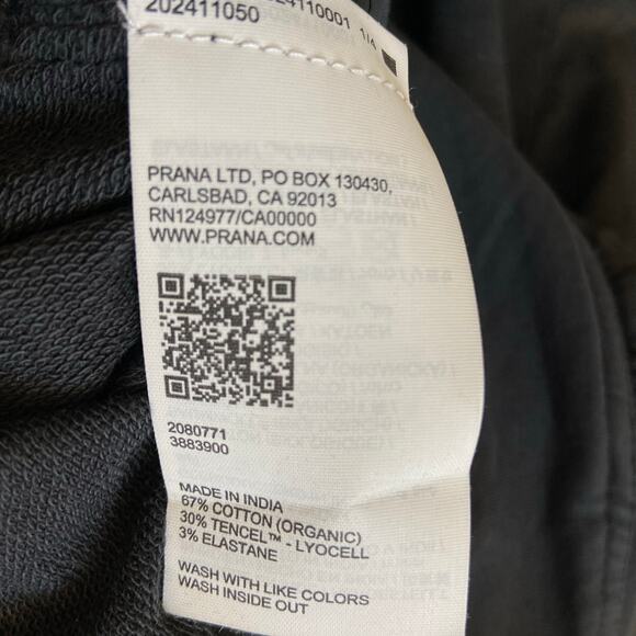 Prana Mindful Movement Harem Pant Women's XL Black Relaxed Mid Rise Tapered Leg - Picture 8 of 13